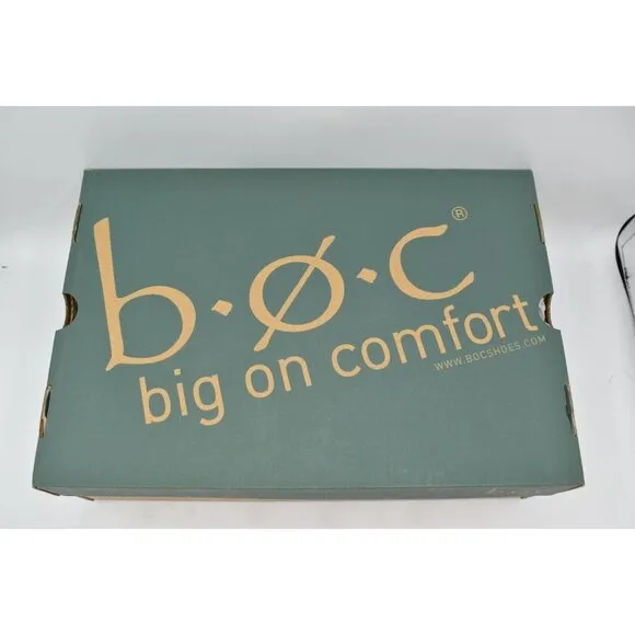B.O.C By Born Womens Size 7 Alder Light Grey Nubuck PU Heeled Booties Boots
