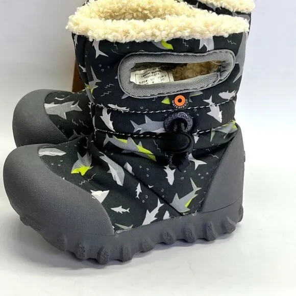 BOGS - B-Moc Sharks Kid's Snow Boots Infants Size 4 Winter Snow Outdoors