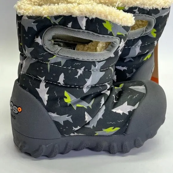 BOGS - B-Moc Sharks Kid's Snow Boots Infants Size 4 Winter Snow Outdoors