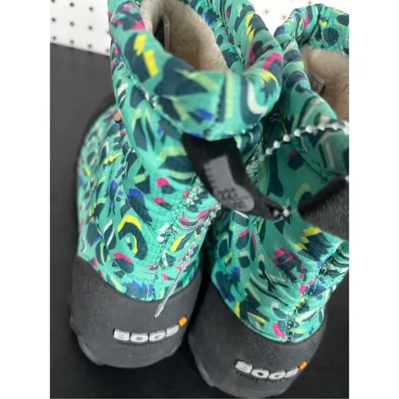 Bogs B Moc Snow Adventure Kid's Winter Boots Turquoise Multi size 4Y