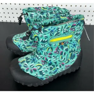 Bogs B Moc Snow Adventure Kid's Winter Boots Turquoise Multi size 4Y