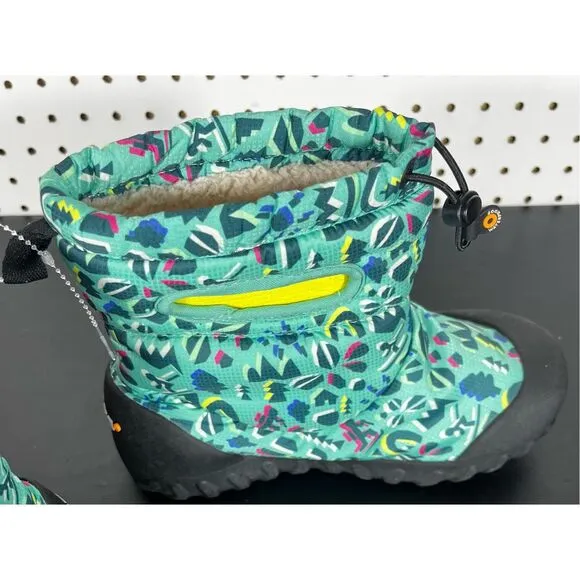 Bogs B Moc Snow Adventure Kid's Winter Boots Turquoise Multi size 4Y