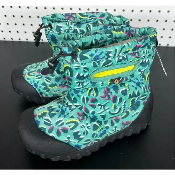 Bogs B Moc Snow Adventure Kid's Winter Boots Turquoise Multi size 4Y