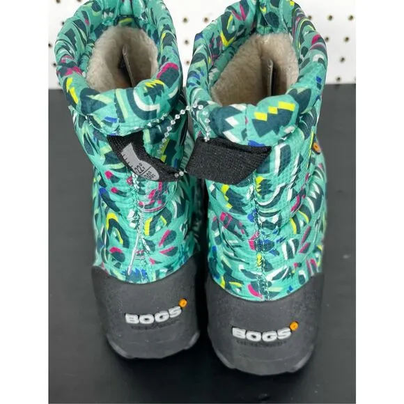 Bogs B Moc Snow Adventure Kid's Winter Boots Turquoise Multi size 4Y