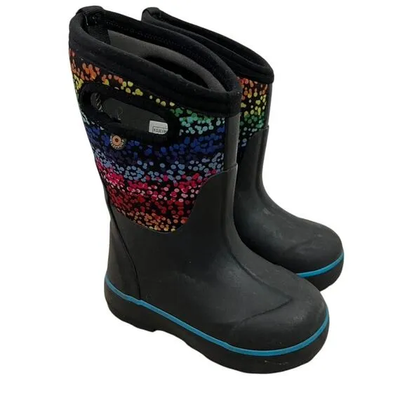 Bogs Classic II Rainbow Boots Rain Snow Kids Size 9  Rated -30F