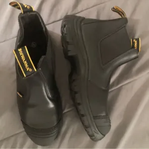 Boiwanma Steel Toe Men’s boots, black, Size 10