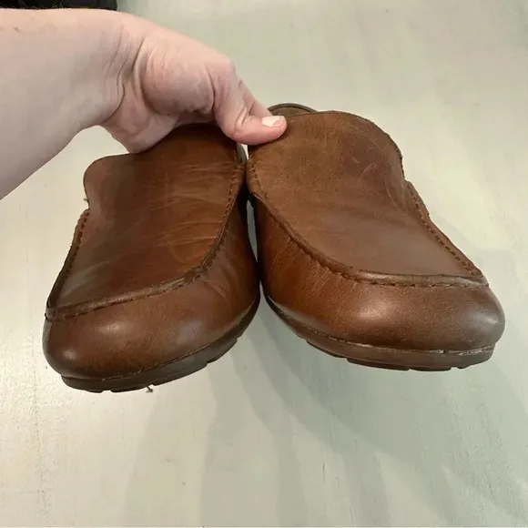 Born Brompton Men’s Brown Leather Slip-On Loafer Shoes Size 11.5 M GUC