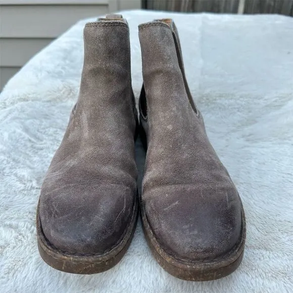 Born Samira Men's Chelsea Boots Brown Leather Size 8.5 Slip On
