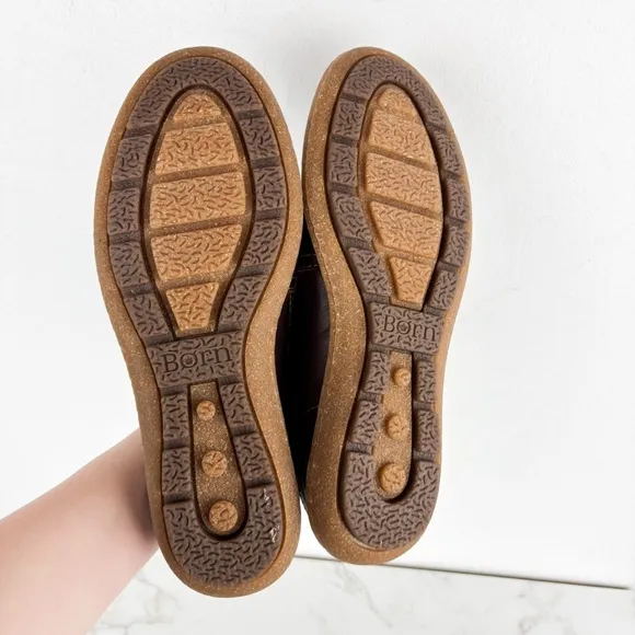 Born Women’s Nampa Brown Nubuck Slip-On Shoes Sz 11