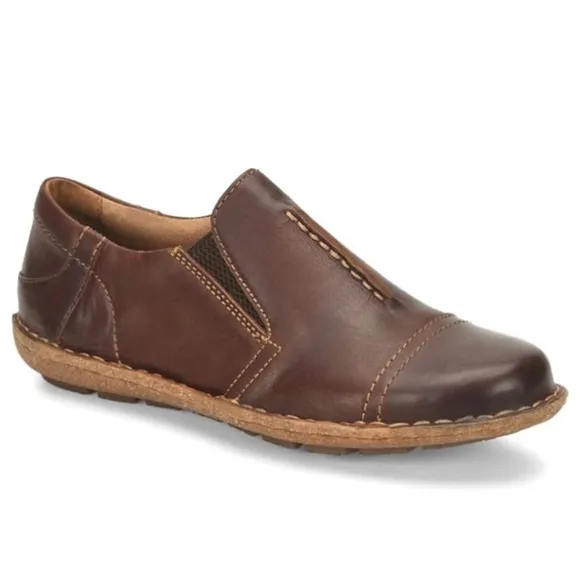 Born Women’s Nampa Brown Nubuck Slip-On Shoes Sz 11