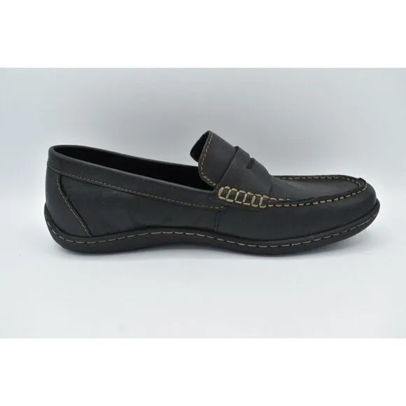 Born Mens Size 9 Simon II Black Penny Loafer Driver Slip on Shoes
