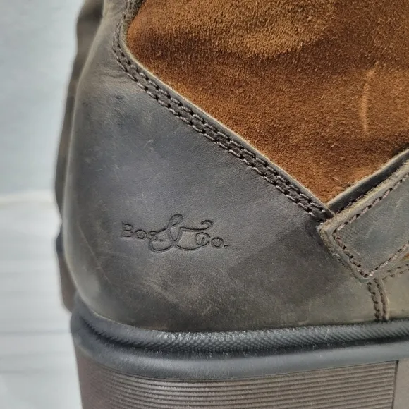 Bos. &amp; Co. ANOVA DK BROWN/REDWOOD Round Toe Boots