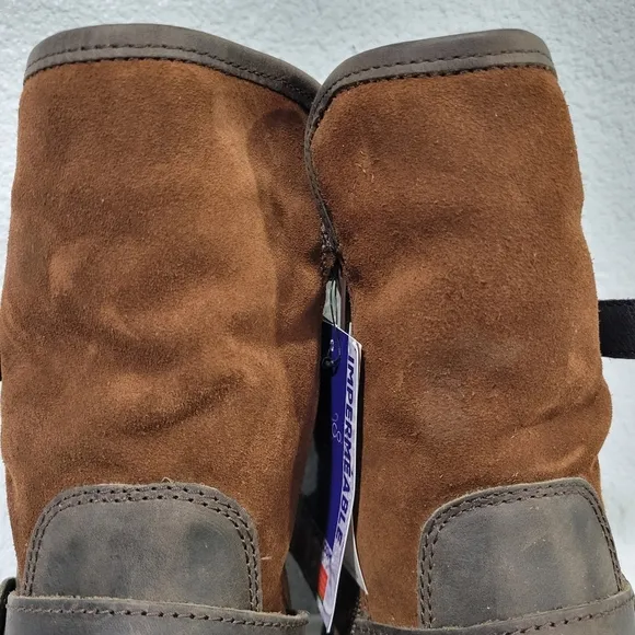 Bos. &amp; Co. ANOVA DK BROWN/REDWOOD Round Toe Boots