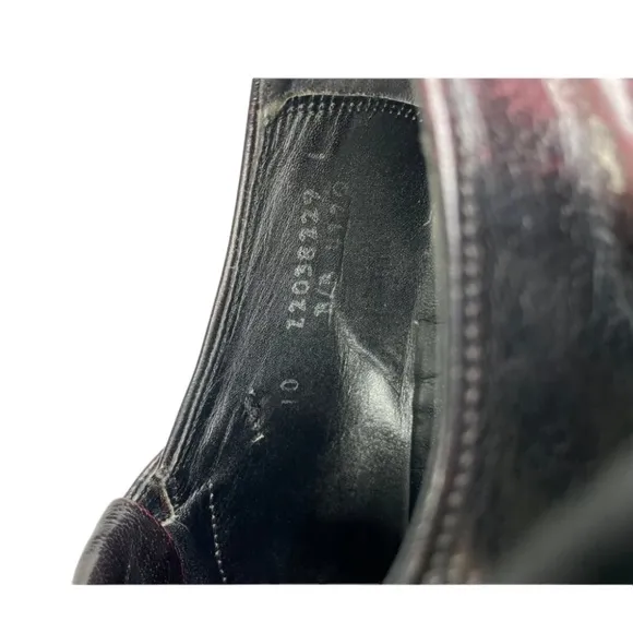 Bostonian Z2038229 Men Maroon Black Leather Square Toe Monk Strap Dress Shoes 10