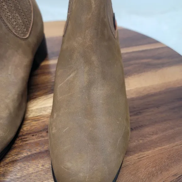 Botines Charro Quiroz Boots Leather Handcrafted Size 26 Mexico/ US 9