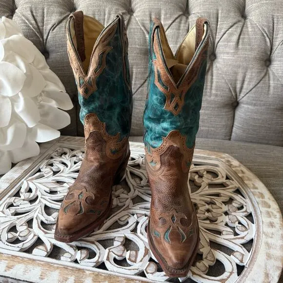 Boulet Western Cowboy Boots Women’s 6.5