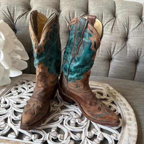 Boulet Western Cowboy Boots Women’s 6.5