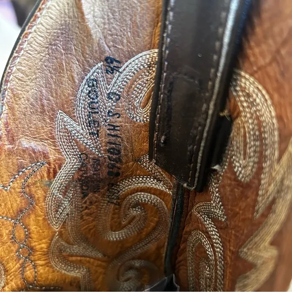 Boulet women’s cowboy boots brown size 6.5