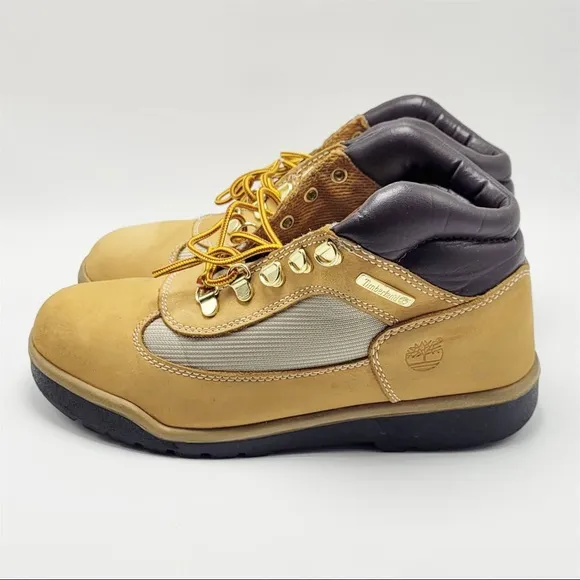 Boy’s Timberland Field Boots Wheat Nubuck