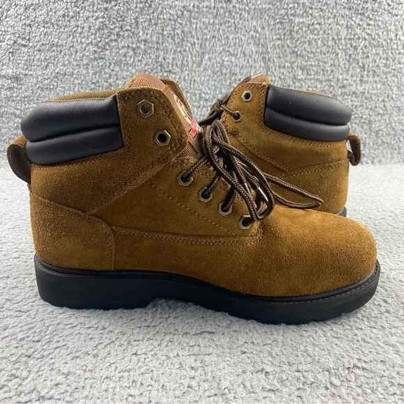 Brahma Bravo‎ Waterproof Steel Toe Work Boots Mens 8.5 Suede Genuine Leather