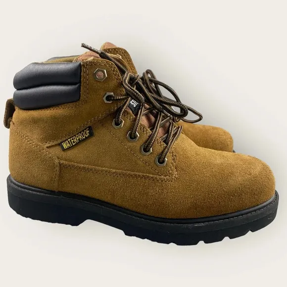 Brahma Bravo‎ Waterproof Steel Toe Work Boots Mens 8.5 Suede Genuine Leather
