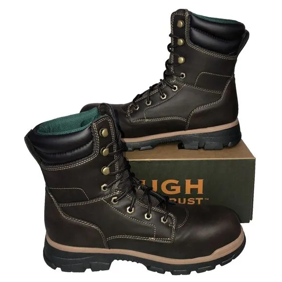 Brahma Men's Koa Brown 8&quot; Steel Toe Work Boots Size 8.5 New In The Box