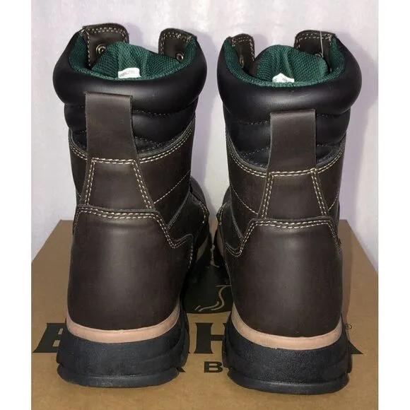 Brahma Men's Koa Brown 8&quot; Steel Toe Work Boots Size 8.5 New In The Box