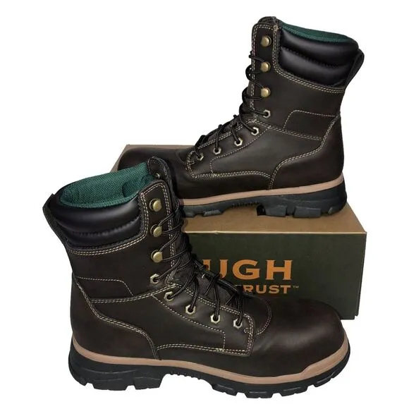 Brahma Men's Koa Brown 8&quot; Steel Toe Work Boots Size 8.5 New In The Box