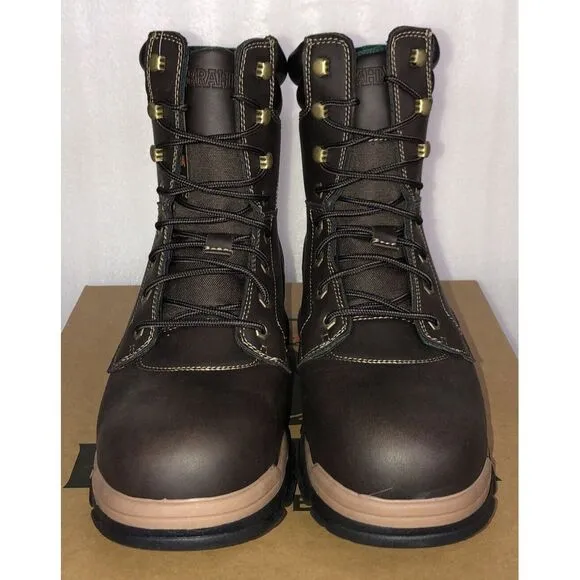 Brahma Men's Koa Brown 8&quot; Steel Toe Work Boots Size 8.5 New In The Box