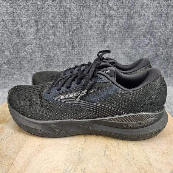 Brooks Adrenaline GTS 24 Mens Size 11 Black Athletic Running Shoes 1104371D020