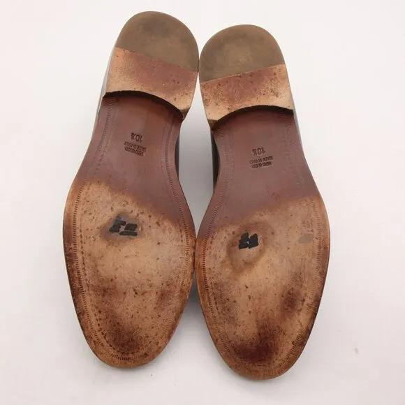 Brooks Brothers 1818 Men's Size 10.5 Brown Brown Leather Oxford Plain Toe Shoes