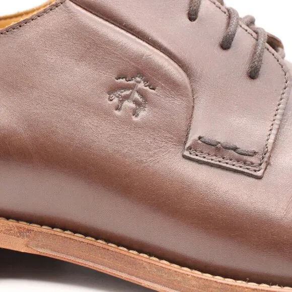Brooks Brothers 1818 Men's Size 10.5 Brown Brown Leather Oxford Plain Toe Shoes