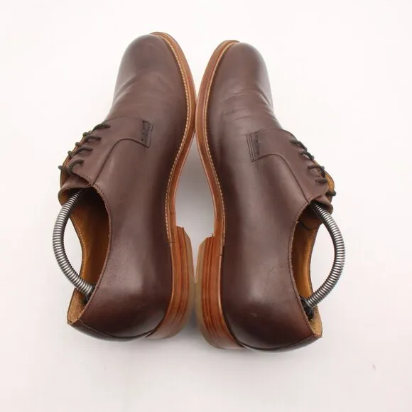 Brooks Brothers 1818 Men's Size 10.5 Brown Brown Leather Oxford Plain Toe Shoes