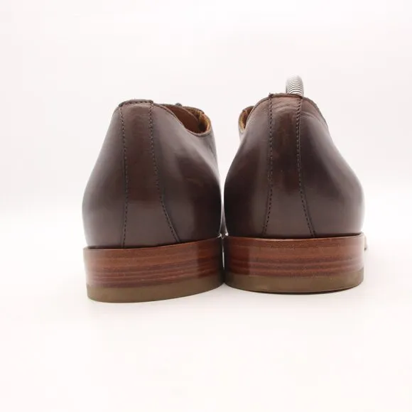 Brooks Brothers 1818 Men's Size 10.5 Brown Brown Leather Oxford Plain Toe Shoes