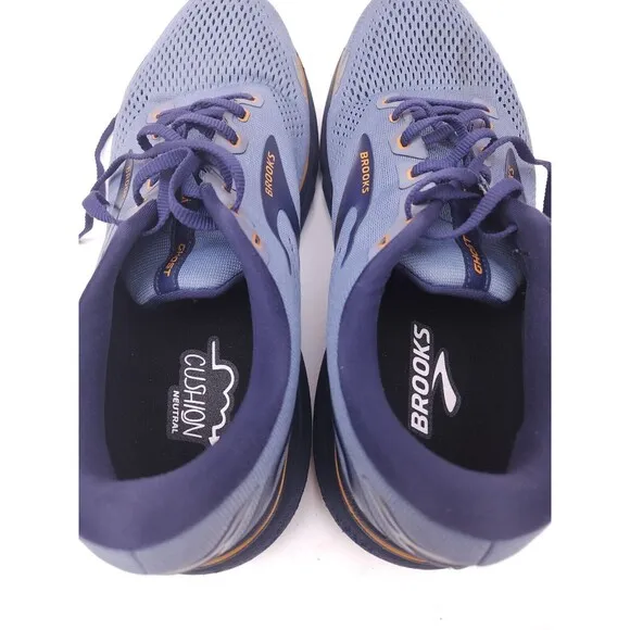 Brooks Ghost 15 Shoes Blue Sneakers Athletic Running Mens Size 12 D