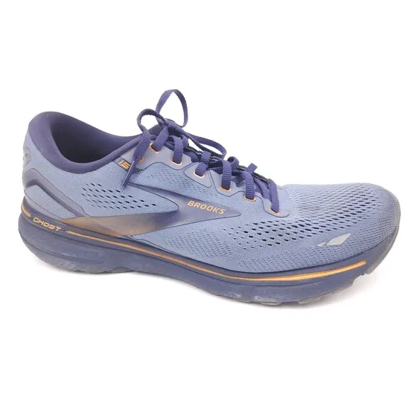 Brooks Ghost 15 Shoes Blue Sneakers Athletic Running Mens Size 12 D