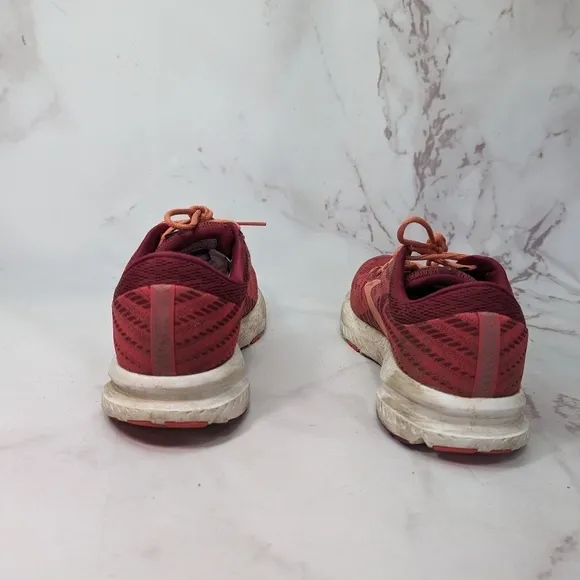 Brooks Launch 6 Womens 8.5 Red Pink Energize Neutral Shoes Sneaker Hiking