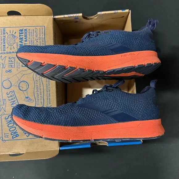 Brooks Revel 5 Training Shoes Sneakers Titan Peacoat Flame 8