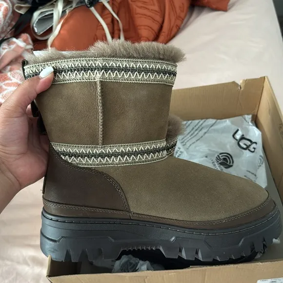 Brown UGG snow boots - size 10