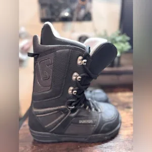 Burton Tribute Black Snowboard Boots Size 8