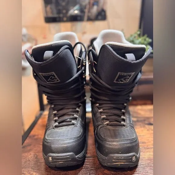 Burton Tribute Black Snowboard Boots Size 8