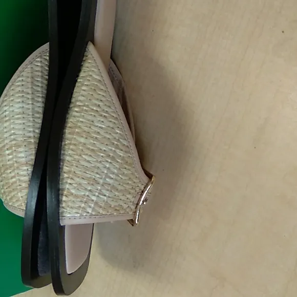 Callie RAFFIA buckle strapsize 10