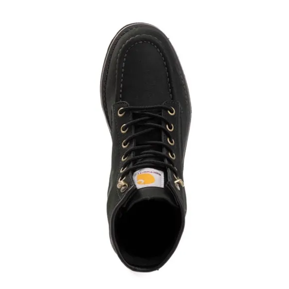 Carhartt 6” moc toe wedge boots black leather women’s size 8 NEW