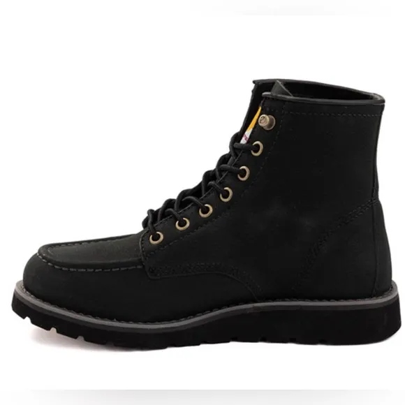 Carhartt 6” moc toe wedge boots black leather women’s size 8 NEW