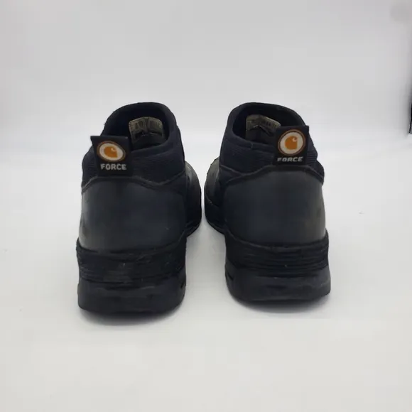 Carhartt Shoes Men 9.5 Force Pull on Waterproof Steel Toe Black Safe Boots