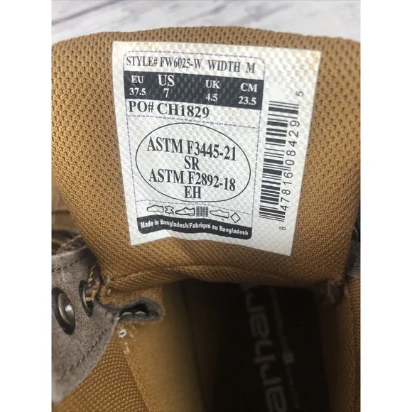Carhartt Womens's Waterproof Wedge Boot FW6025-W Brand New Women 7M