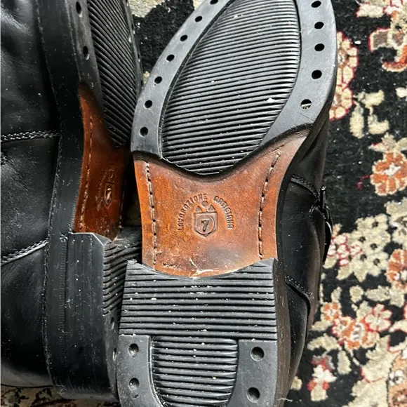 Carlo Morandi Leather Shoe Boots - 7 men