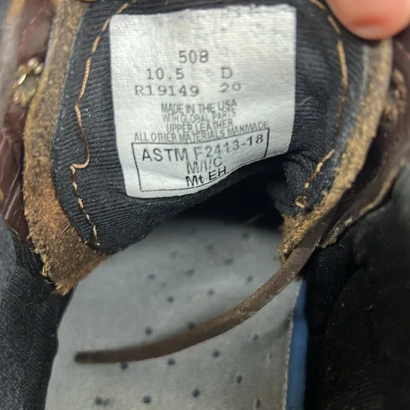 Carolina 508 Metatarsal Steel Toe Work Boot Mens Size 10.5 USA UNION MADE