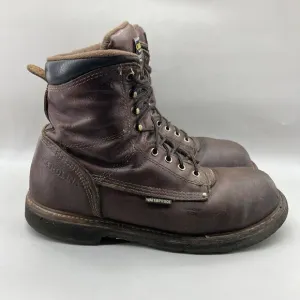 Carolina 8&quot; Steel Toe Boots Men's Size 11 B Brown Leather Waterproof High Shoes