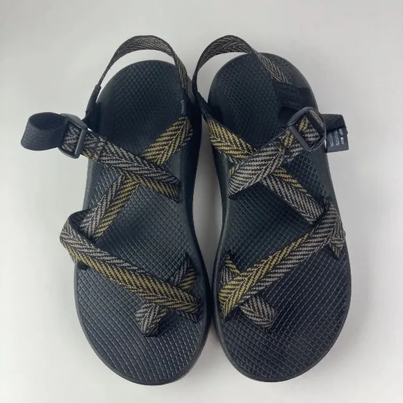 Chaco Sandals Mens 10 Z2 brown black Jacquard hiking shoes JCH108395toe loop